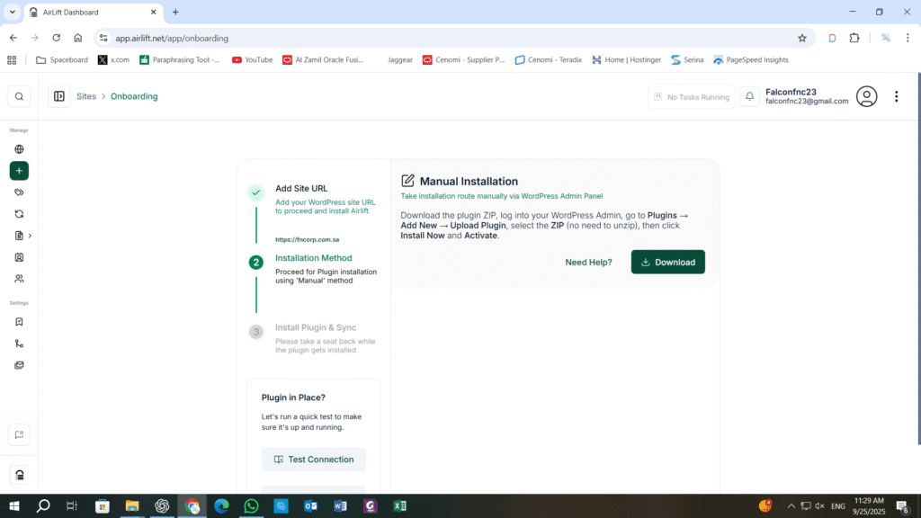 Step‑by‑step guide to register Airlift plugin account online
