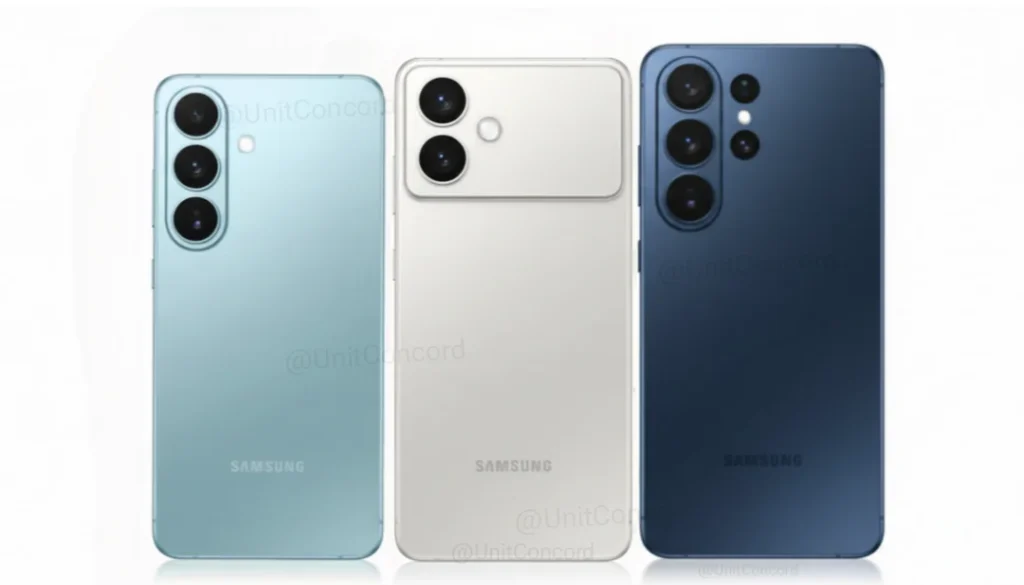 Galaxy S26 Plus render showing new camera bump