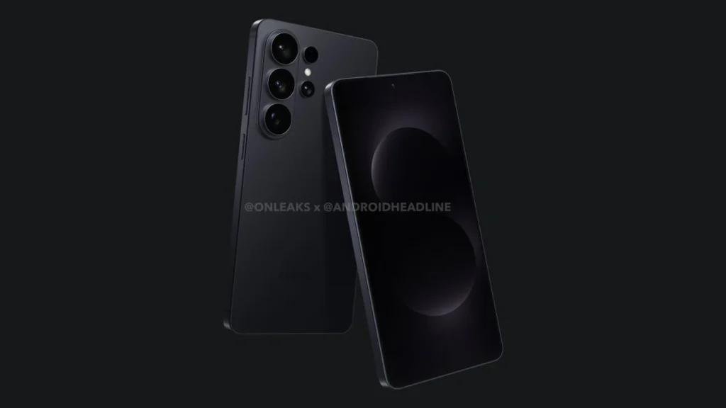 Leaked Samsung Galaxy S26 Ultra front display with slim bezels