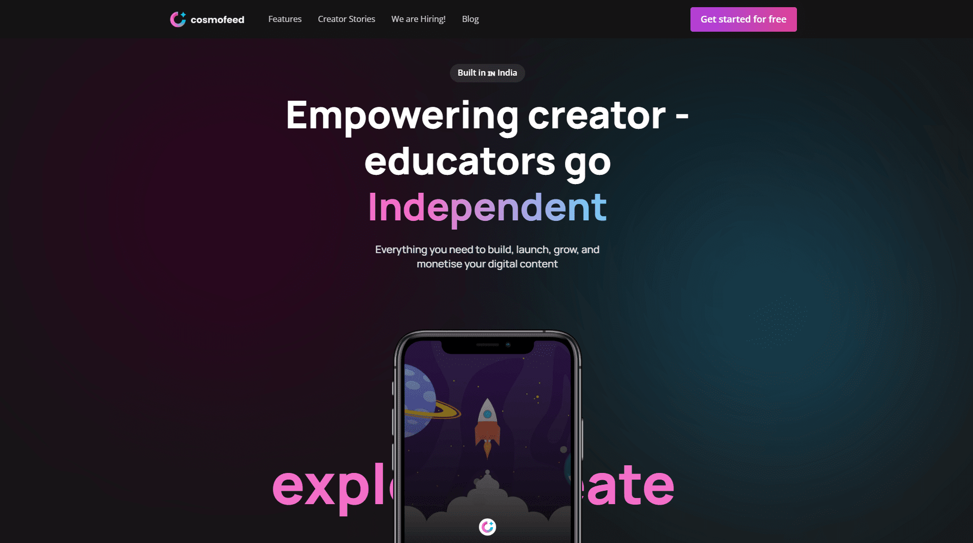 AI Website Builder 1: Cosmofeed.com