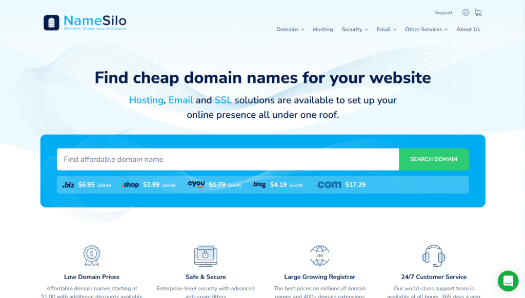 NameSilo: Low-Cost Domains and Simple Management 2025